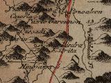 Santuario de Tíscar. Mapa 1799